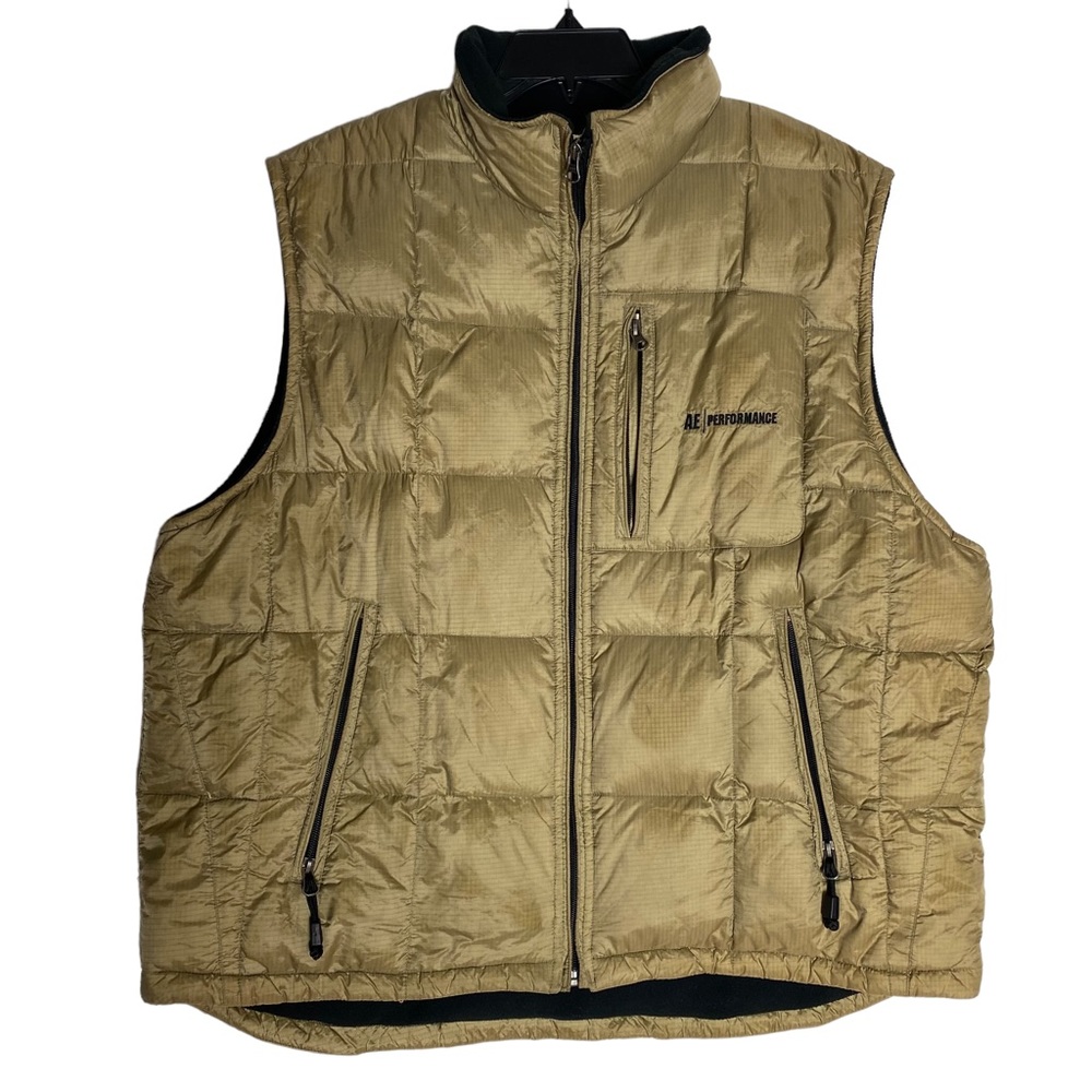 Brown American Eagle Down filled Puffer Vest Size Xlarge